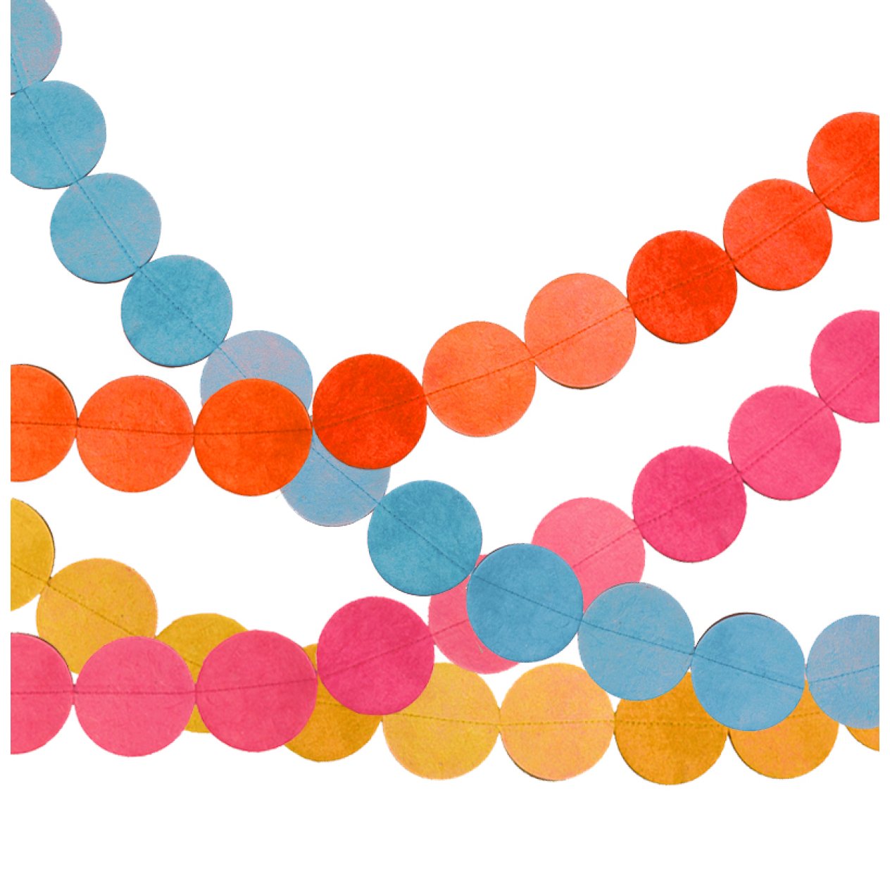 Set de 4 guirlandes en papier